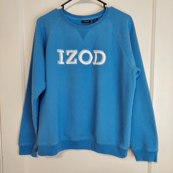 Izod Tops - Blue IZOD Ladies Cotton Sweatshirt Size Large